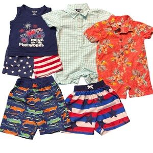 Colorful Kids' Summer Clothing Set